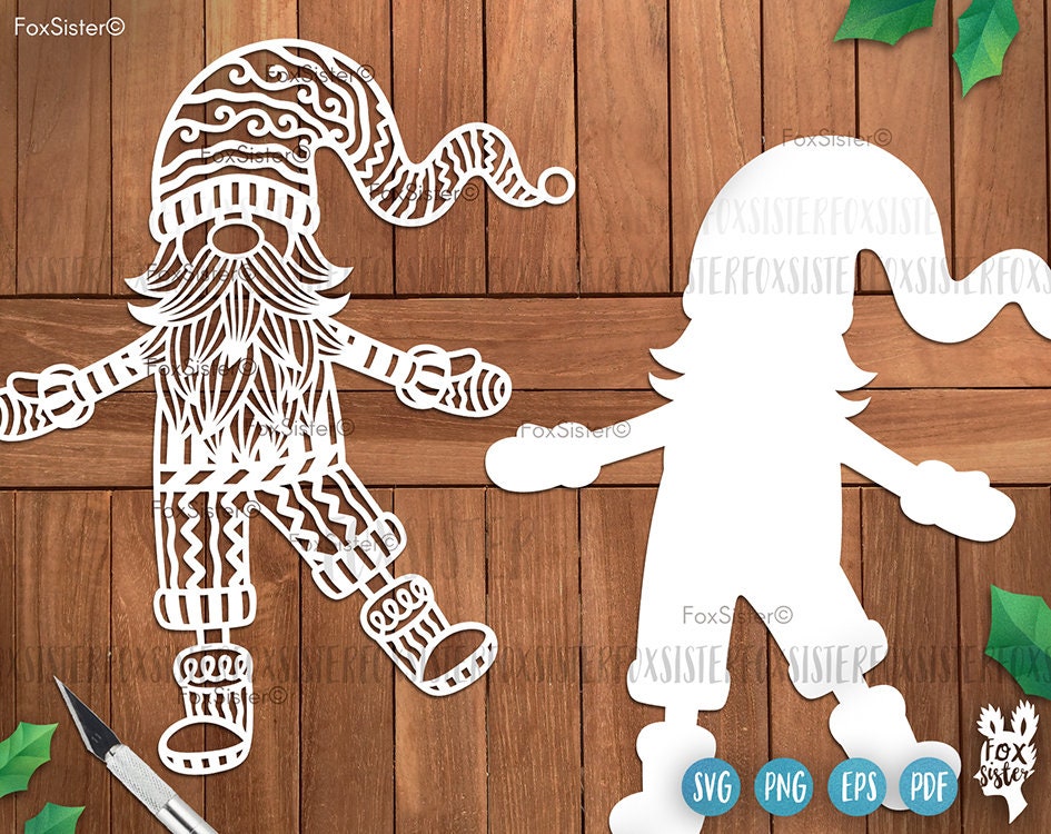Christmas Gnome Svg Bundle for Cricut and Silhouette Santa | Etsy