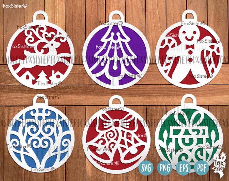 Download Christmas Baubles SVG Bundle SET 2 Bauble Tree Gingerbread ...