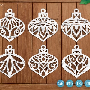 Christmas Bauble svg bundle designs for Cricut and Silhouette, Baubles clipart, Christmas ornament svg, Christmas tree decorations svg