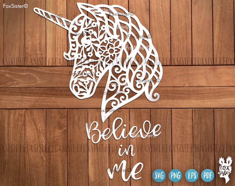 Download Clip Art Png And Vector Cut Files For Cricut Silhouette Wall Art Design Mandala Unicorn Svg Believe In Me Svg Unicorn Clip Art Unicorn Head Svg Art Collectibles