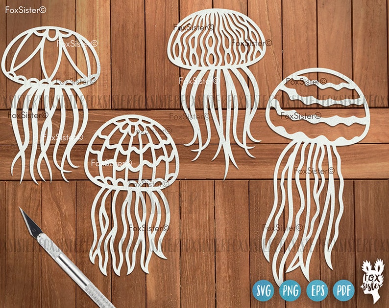 Download Jellyfish svg bundle for Cricut and Silhouette Jellyfish ...