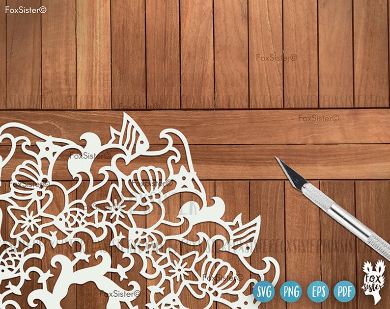 Download Ocean mandala svg for Cricut and Silhouette Mandala svg | Etsy