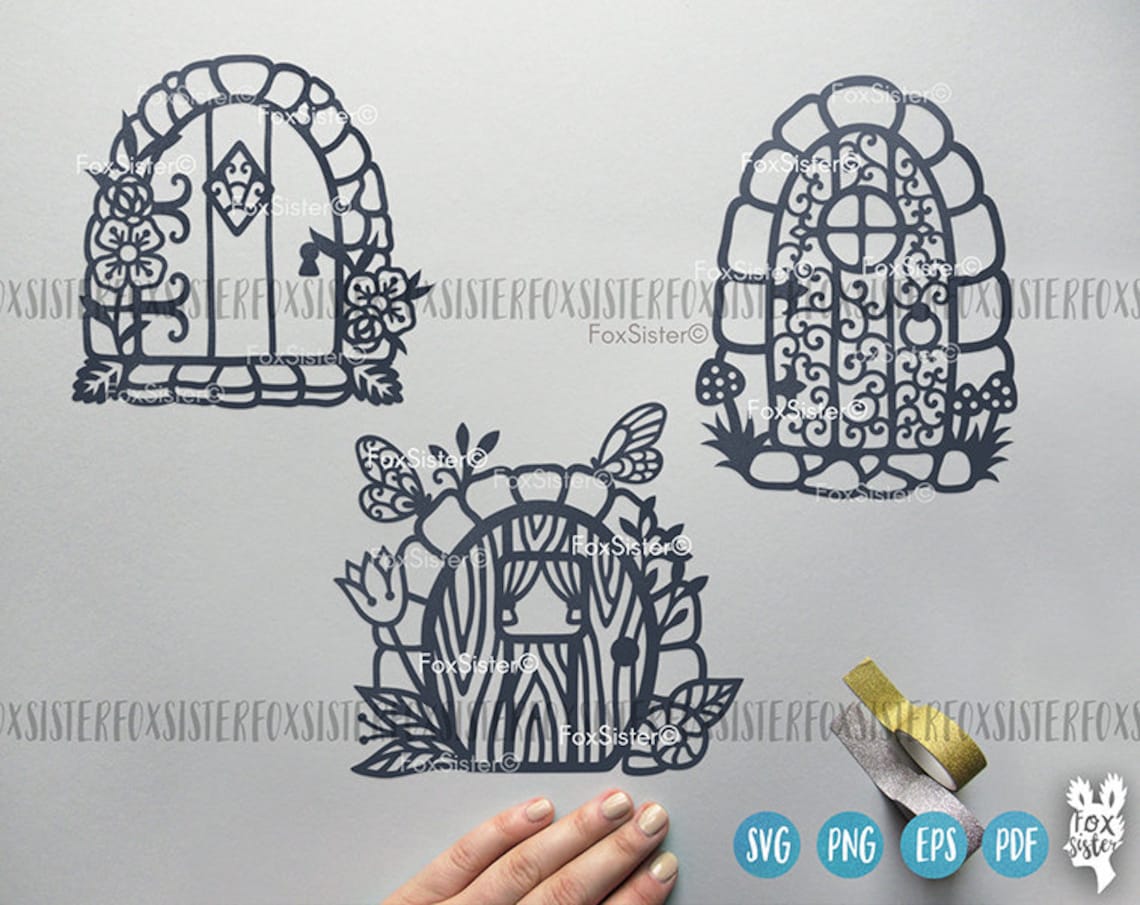 Download Fairy Door Svg Fairy Clipart Doors Svg Fairies cut files ...