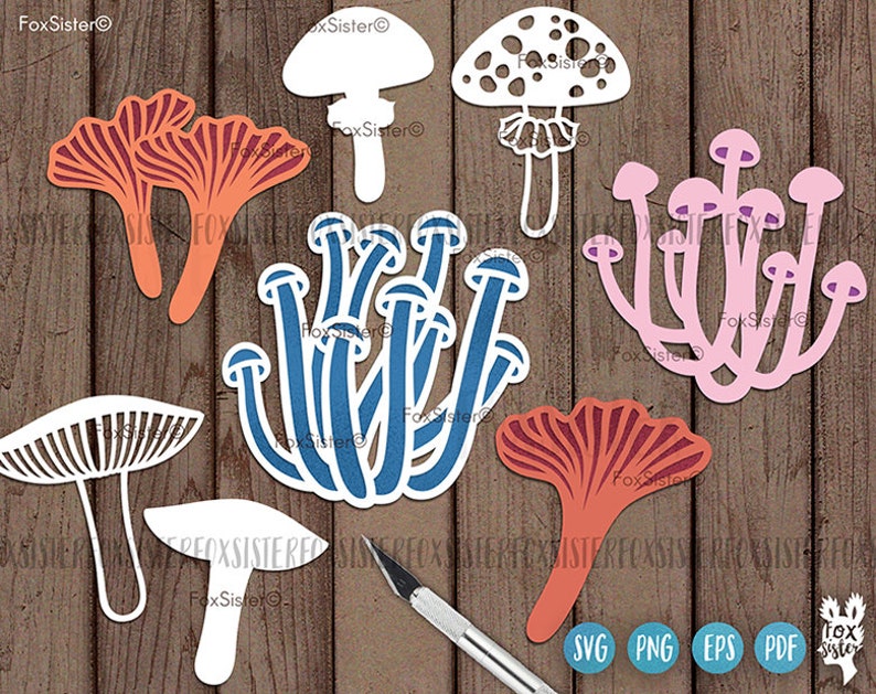 Download Mushroom Svg Bundle Cutting Files for Cricut and ...