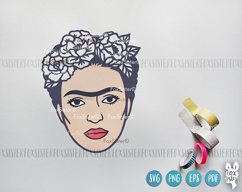 Download Clip Art Flowers Svg Frida Svg Frida Kahlo And A Floral Heart Svg Cut File Designs Mexico Floral Svg Png Cutting Files For Cricut And Silhouette Art Collectibles