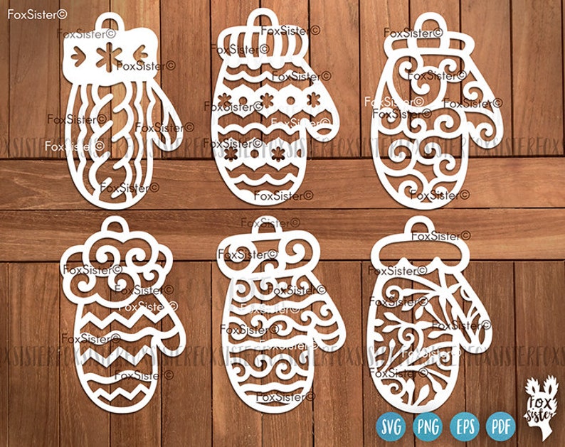 Download Christmas Baubles Svg Bundle Mittens Svg Winter Gloves Svg | Etsy