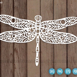 Dragonfly Svg Cut Files, Dragonfly Clipart, Dragonfly Svg, Insect Svg, Decal, Die Cut, Wings Svg, Bug Svg, Svg File for Cricut Silhouette