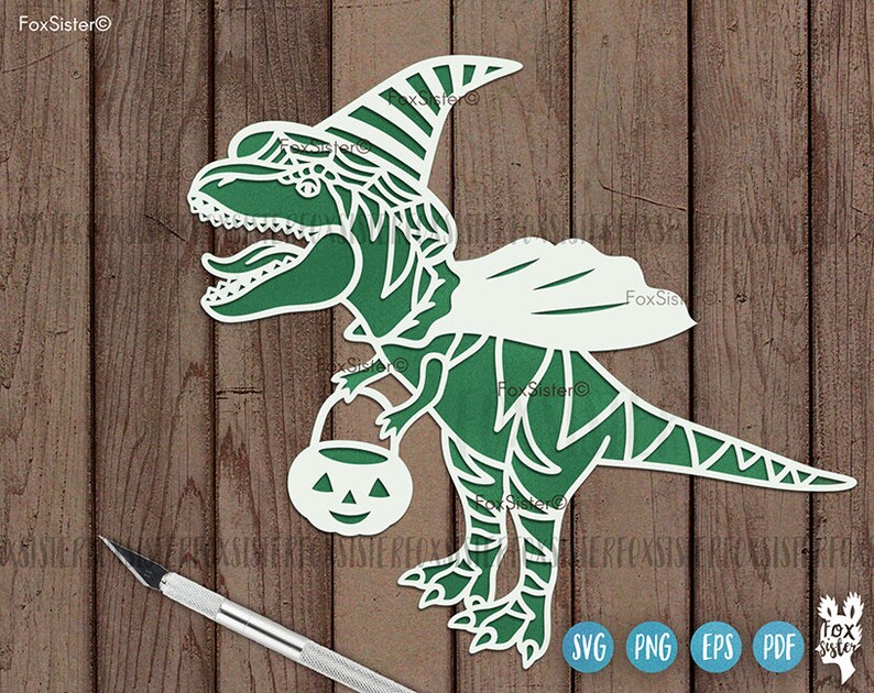 Download Dinosaur Svg for Cricut and Silhouette Halloween Svg | Etsy