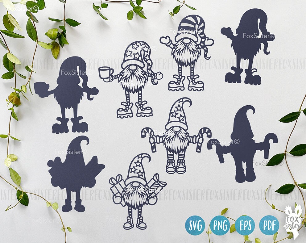 Gnome Svg Bundle for Cricut and Silhouette Gnome Svg Files - Etsy