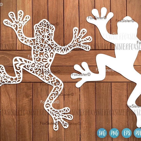 Frog Svg vector and Png, Eps, Pdf cut files, Floral animal Svg, Cute Frogs Svg, Pond Toad Svg, Cutting Svg files for Cricut Silhouette