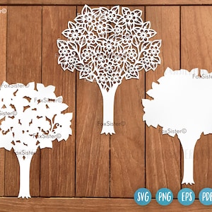 Tree with flowers design for Cricut and Silhouette, Tree blossom Svg, Nature svg, Plants Svg, Cricut svg, Silhouette svg, garden tree svg