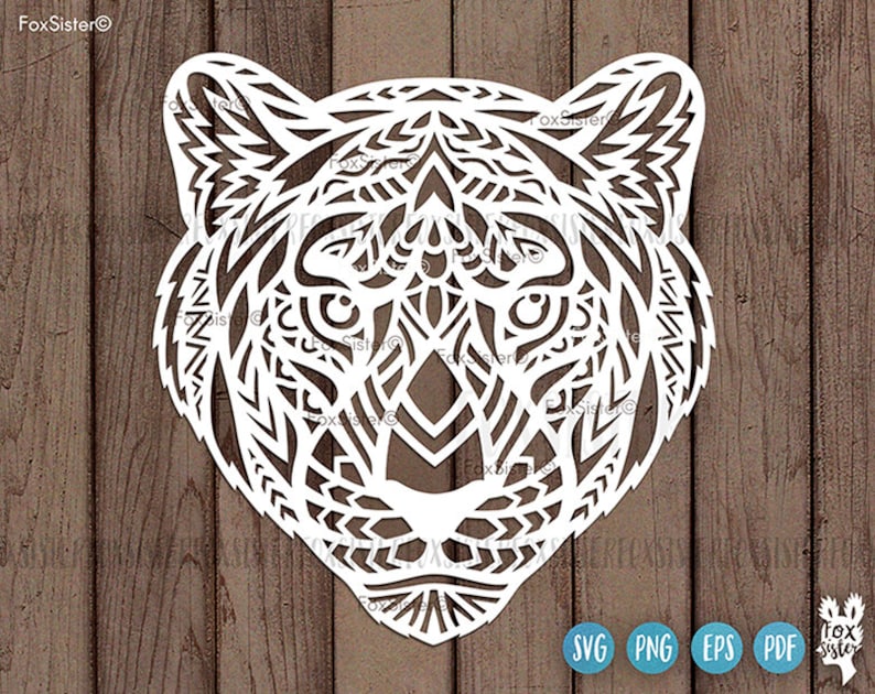 Download Tiger Svg Cut File design Tiger Head Svg Mandala Animal ...