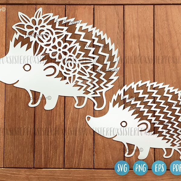 Hedgehog svg for Cricut and Silhouette, FoxSister, cute animal svg, svg files, hedgehog clipart, hedgehog cut file, animal svg, woodland svg