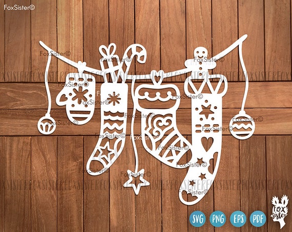 Download Christmas Svg Files Christmas Stockings Svg Fireplace Svg Etsy
