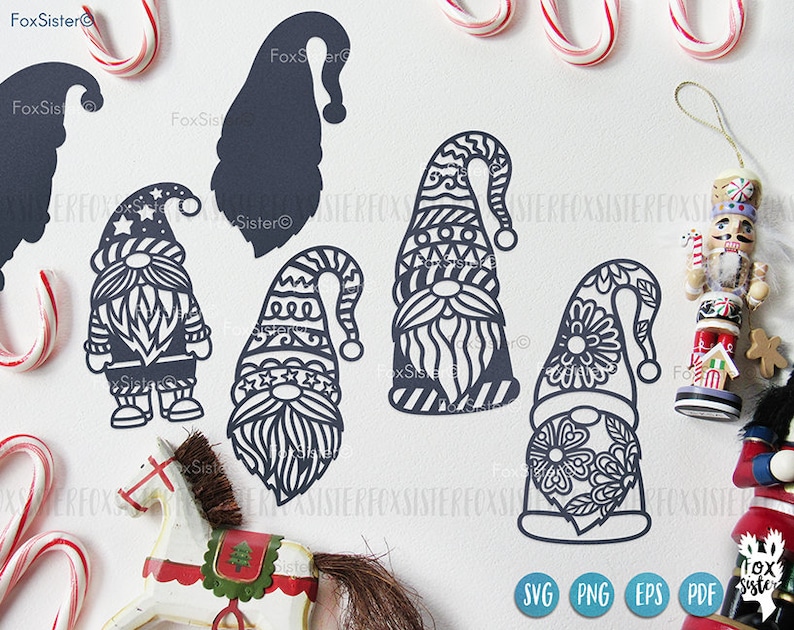 Download Christmas gnome svg for Cricut and Silhouette Christmas ...