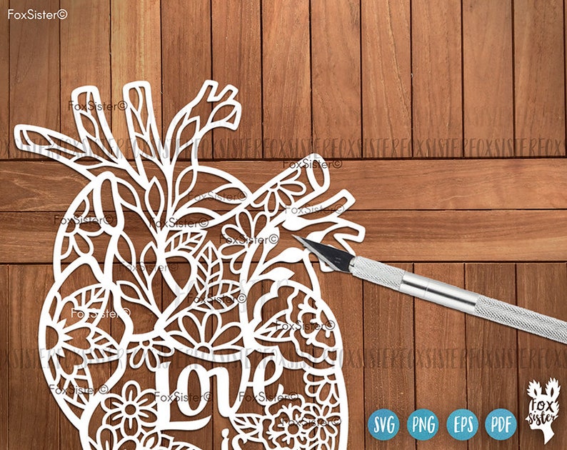 Download Love is Power anatomical heart Svg Cutting File for Cricut ...