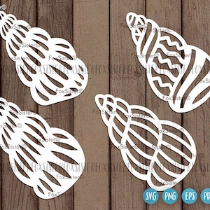Shells Svg Bundle, Shell Svg, Shell Clipart, Seashell Cut File, Ocean Svg, Png, Sea Svg, Beach Svg, Svg files for Silhouette and Cricut
