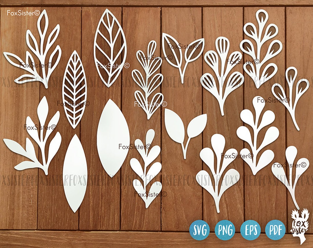 Leaves Svg Bundle, Leaf Svg, Leaves Cutting Svg, Wreath Elements Svg