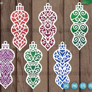 Christmas Bauble svg cut file bundle for Cricut and Silhouette, Christmas Baubles clipart, Christmas ornament svg, Christmas svg bundle