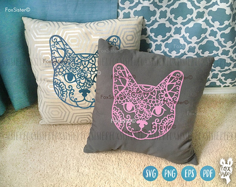 Download Pet Animal Face Svg Kitty Svg Clipart Cat Face Svg Cute Mandala Cat Face Svg Png Cat Digital Decal Cut File For Cricut And Silhouette Card Making Stationery Materials Baja Tan Com