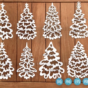 Pacchetto svg albero di Natale per Cricut e Silhouette, pacchetto svg di Natale, clipart albero di Natale, pacchetto albero di Natale, albero di pino svg