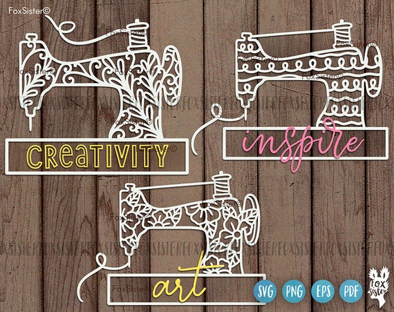 Download Sewing Machine Svg Designs For Cricut And Silhouette Sewing Etsy