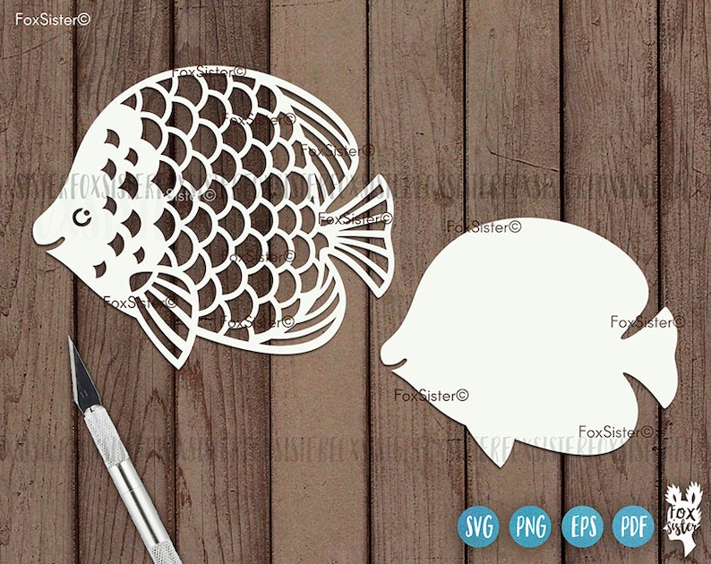 Download Cute Fish Svg Cutting Files for Cricut and Silhouette Set1 ...