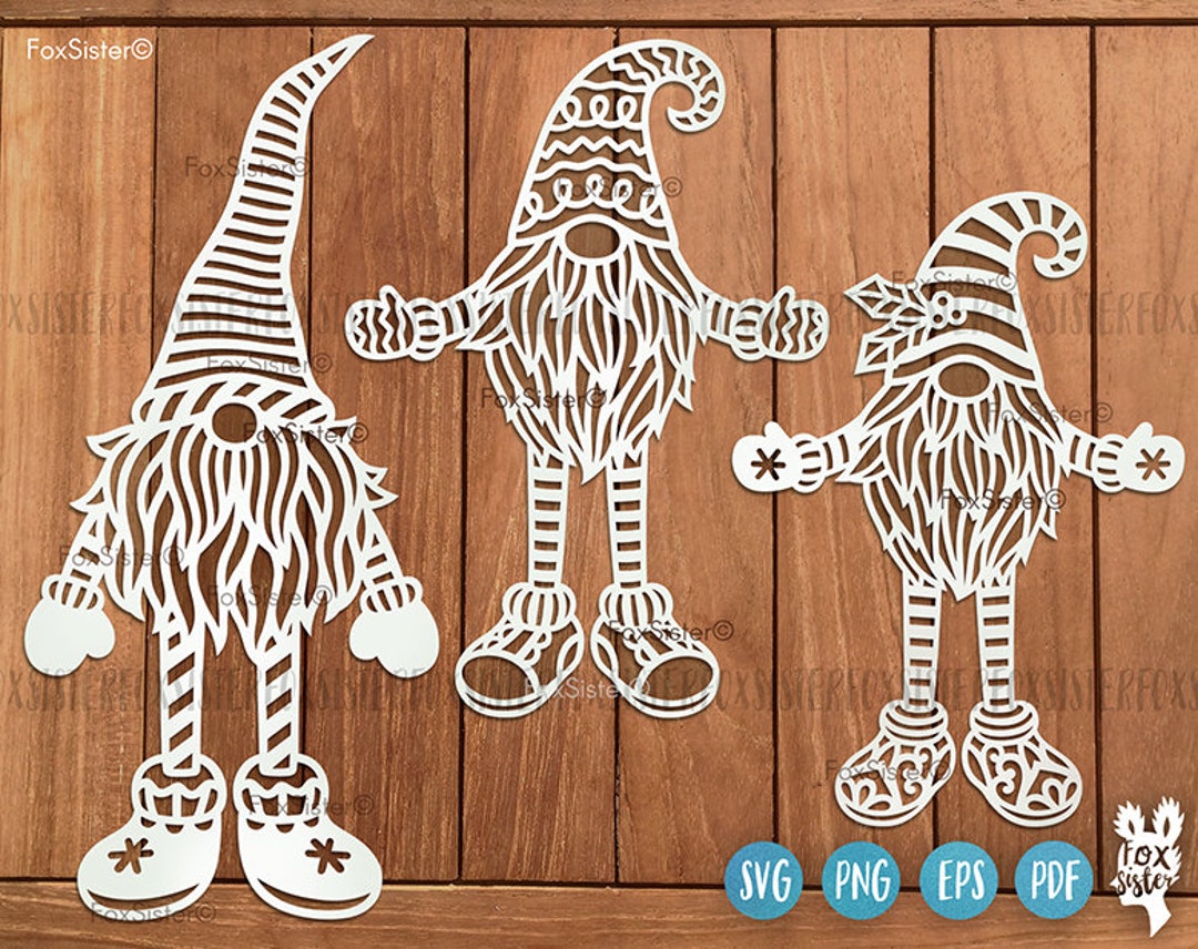 Gnome Svg Bundle for Cricut and Silhouette, Christmas Svg Files ...