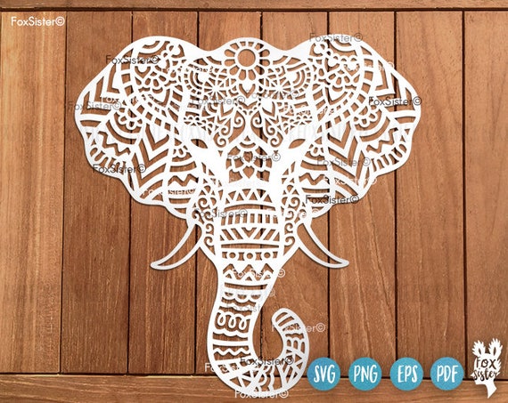 Download Elephant Svg Elephants Svg Animal Svg Mandala Svgboho Etsy