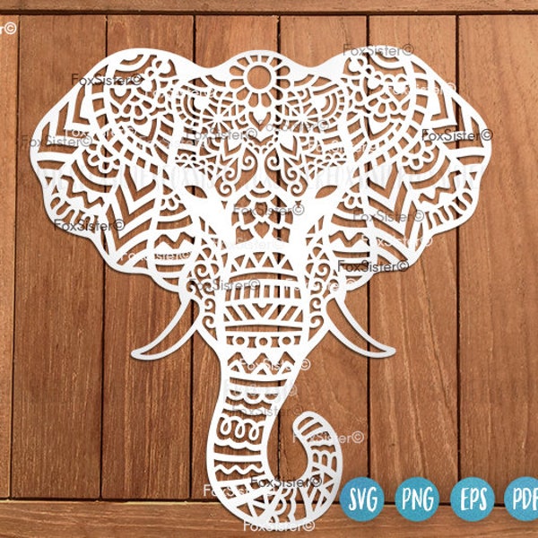 Elephant svg | Elephants svg | Animal Svg, Mandala Svg,Boho svg | Africa svg | Elephant clipart | Elephant Cut file | for Cricut, Silhouette