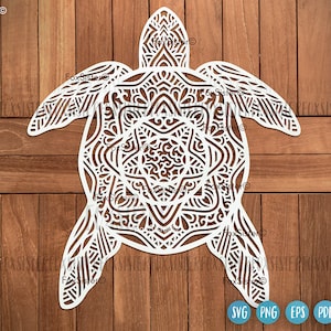 Turtle svg for Cricut and Silhouette, geometric animal svg, Zentangle Turtle svg, sea turtle svg, mandala turtle svg, ocean svg, beach svg