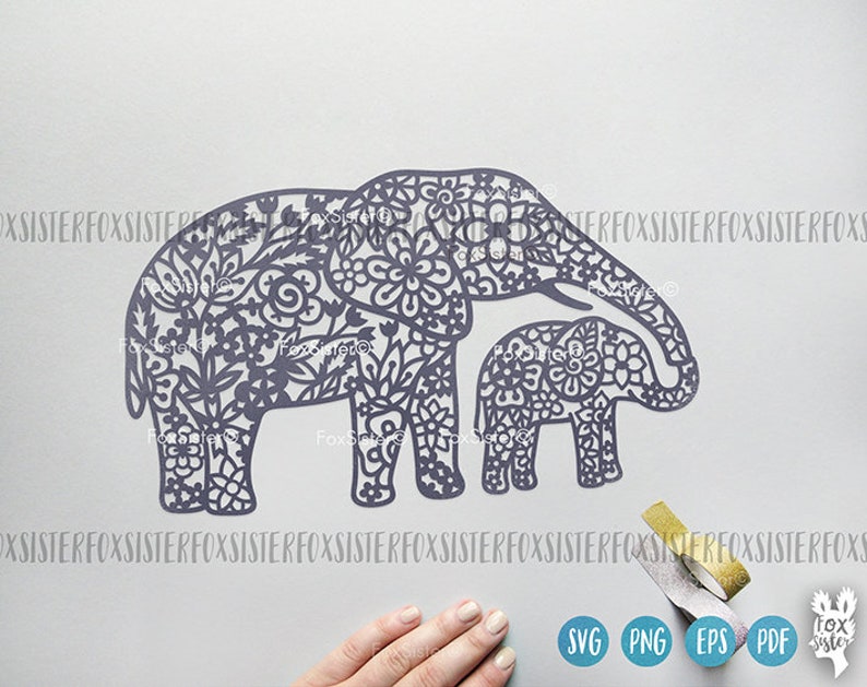 Download Mom And Baby Elephants Svg Cut File Vector Clip Art Png Cutting File For Cricut And Silhouette Cameo Floral Animal Family Svg Design Clip Art Art Collectibles Perlamed Pl