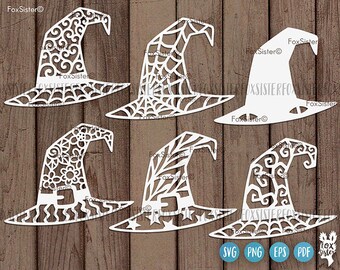 Halloween Svg, Witch Hat Svg, Witch Svg, Witches Svg, Spiderweb Svg, Scary Svg, Halloween Clipart, Hats Svg, Cricut File, Silhouette File