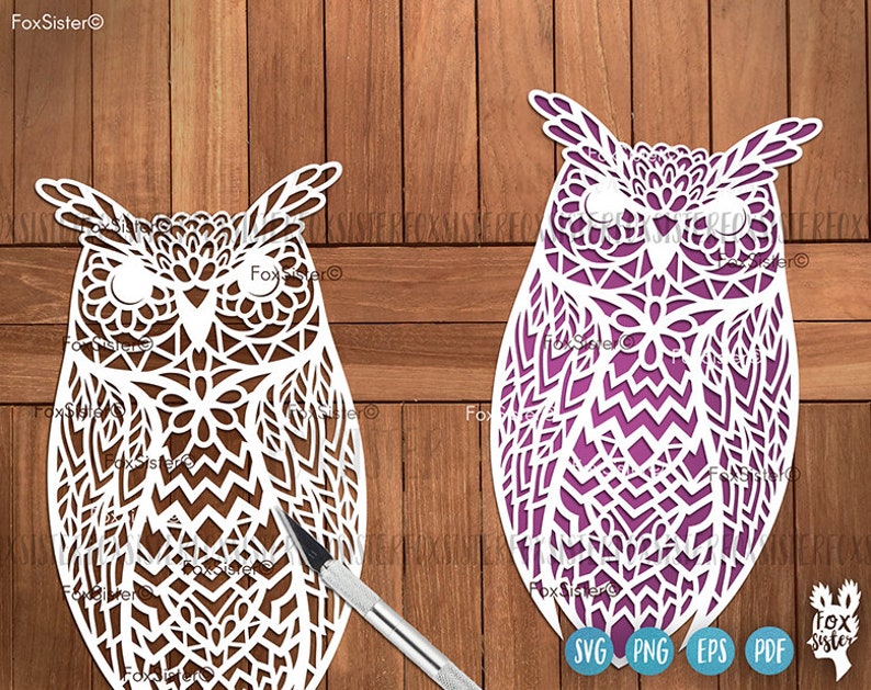 Owl Svg Cutting File for Cricut and Silhouette Owl Cut File Etsy