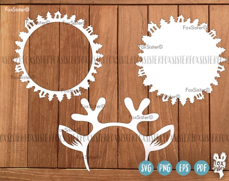 Download Christmas Monogram SVG Bundle SET 1 12 Blank Circle Wreath ...