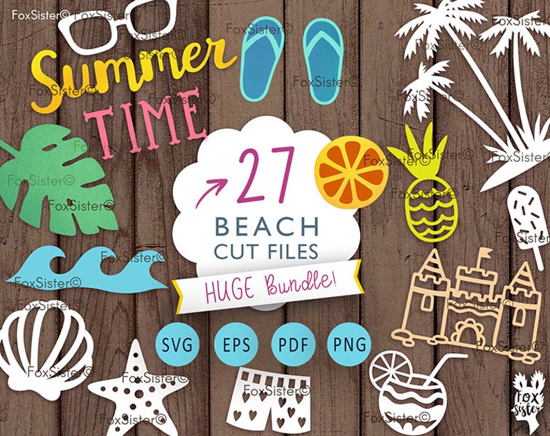 Download Beach Svg Bundle including Holiday and Summer Svg designs | Etsy