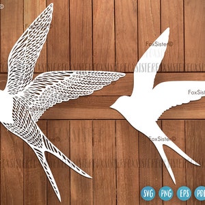 Conception de svg oiseau pour Cricut et Silhouette, hirondelle svg, svg oiseaux, svg oiseau en vol, clipart oiseau Svg, svg animal, clipart vectoriel hirondelle
