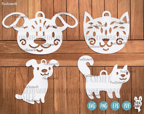Download Free Cat Dog Svg Christmas Baubles Bundle Set 5 Cats And Dogs Etsy SVG DXF Cut File