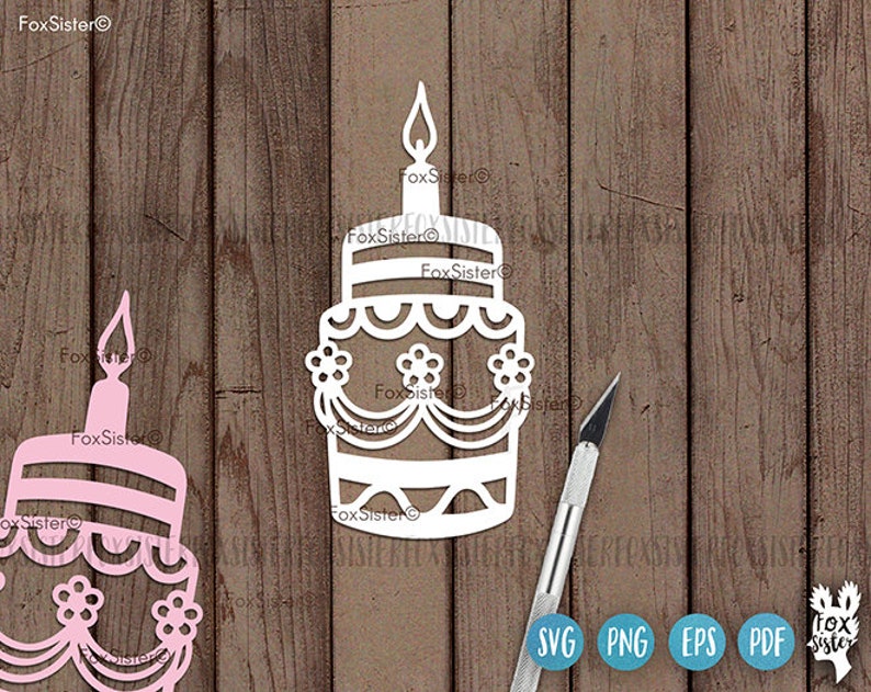 Birthday Cake Svg Bundle, Cake Svg, Birthday Cake Cut File Clipart, Celebration Svg, Die Cut, Vector, Decal, files for Cricut and Silhouette image 4