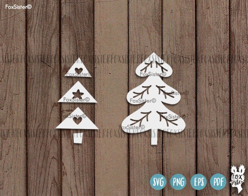 Download 8 Christmas tree svg Bundle SET 2 8 svg cut files | Etsy