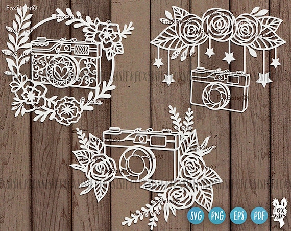 Download Camera Svg Bundle Camera Clipart Photography Svg Floral | Etsy