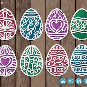 Paquete de huevos de Pascua svg para Cricut y Silhouette, feliz Pascua svg, FoxSister, huevo de Pascua svg, clipart vectorial de huevo de Pascua, búsqueda de huevos svg