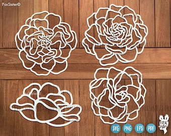 Flower svg bundle for Cricut and Silhouette, flowers svg, FoxSister, floral svg, svg files, flower clipart, summer svg, svg flowers