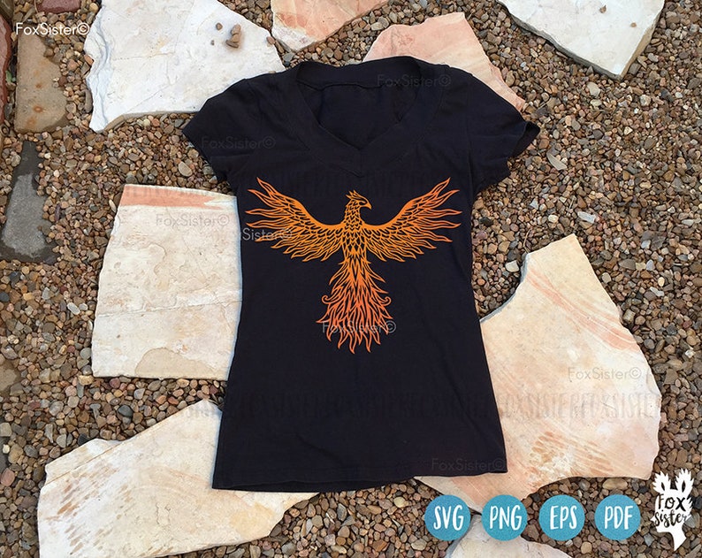 Phoenix svg for Cricut and Silhouette Bird Svg FoxSister | Etsy