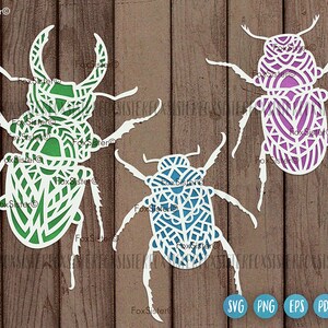 Insects Svg, Beetle Svg, Beetle Svg Bundle Cutting Files for Cricut and Silhouette, Svg Beetle, FoxSister designs, Boho Svg, Insects Clipart