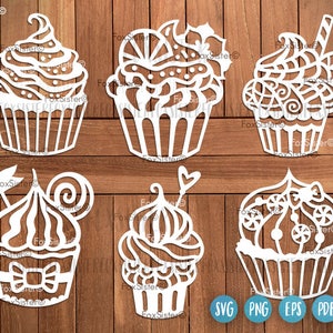 Cupcake SVG bundle, Cake Svg Cutting Files, Cakes svg, Cupcake Svg file, Silhouette Svg, Cricut Svg, muffin svg, sweets svg, desert svg