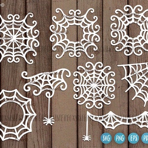 Spiderweb Monogram Frame Svg, Spider Web Svg Cut File, Svg Bundle, Halloween Svg, Clipart, Cobweb Svg, Instant Download, Cricut, Silhouette