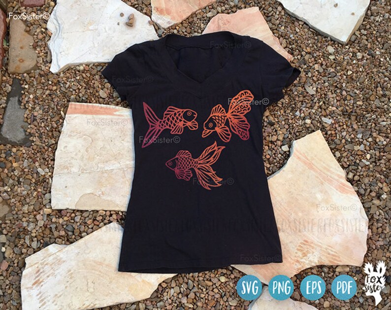 Download Goldfish Svg Bundle Gold Fish Clipart Template Fish Svg | Etsy