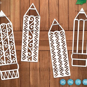 Pencil Svg Bundle for Cricut Silhouette, Laser Cutters, Teacher Svg ...