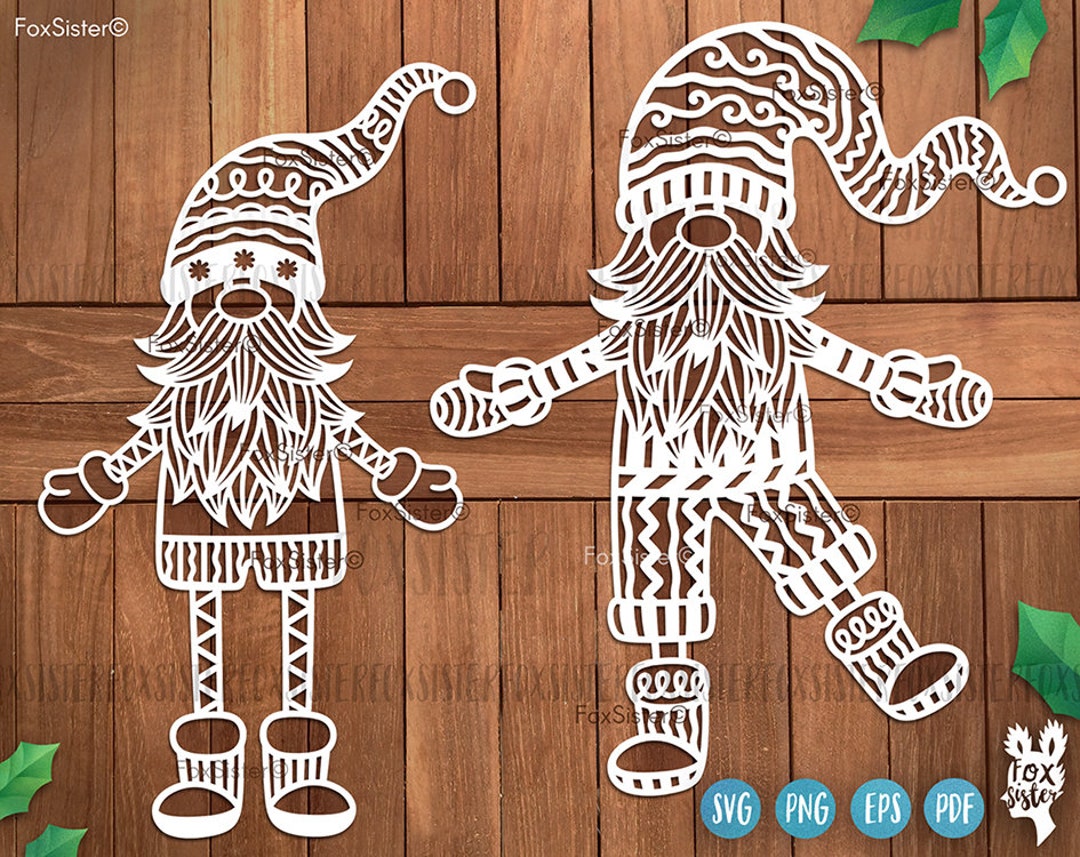 Christmas Gnome Svg Bundle for Cricut and Silhouette, Santa Svg ...